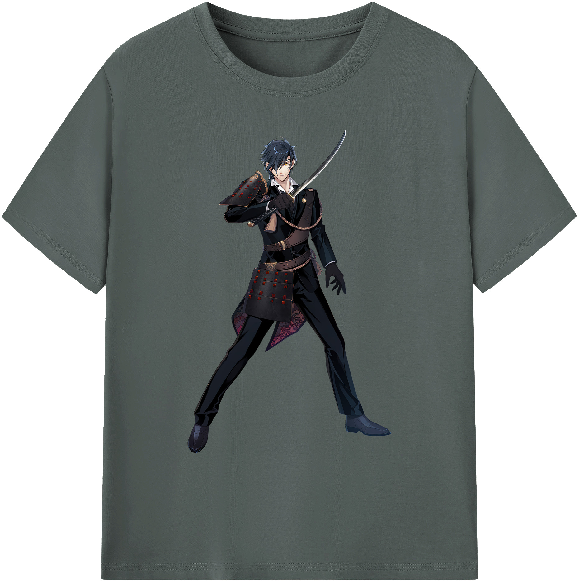 （画像用） 刀剣乱舞 Touken Ranbu 綿100％ メンズ半袖Tシャツ｜肌触りやわらか＆通気性